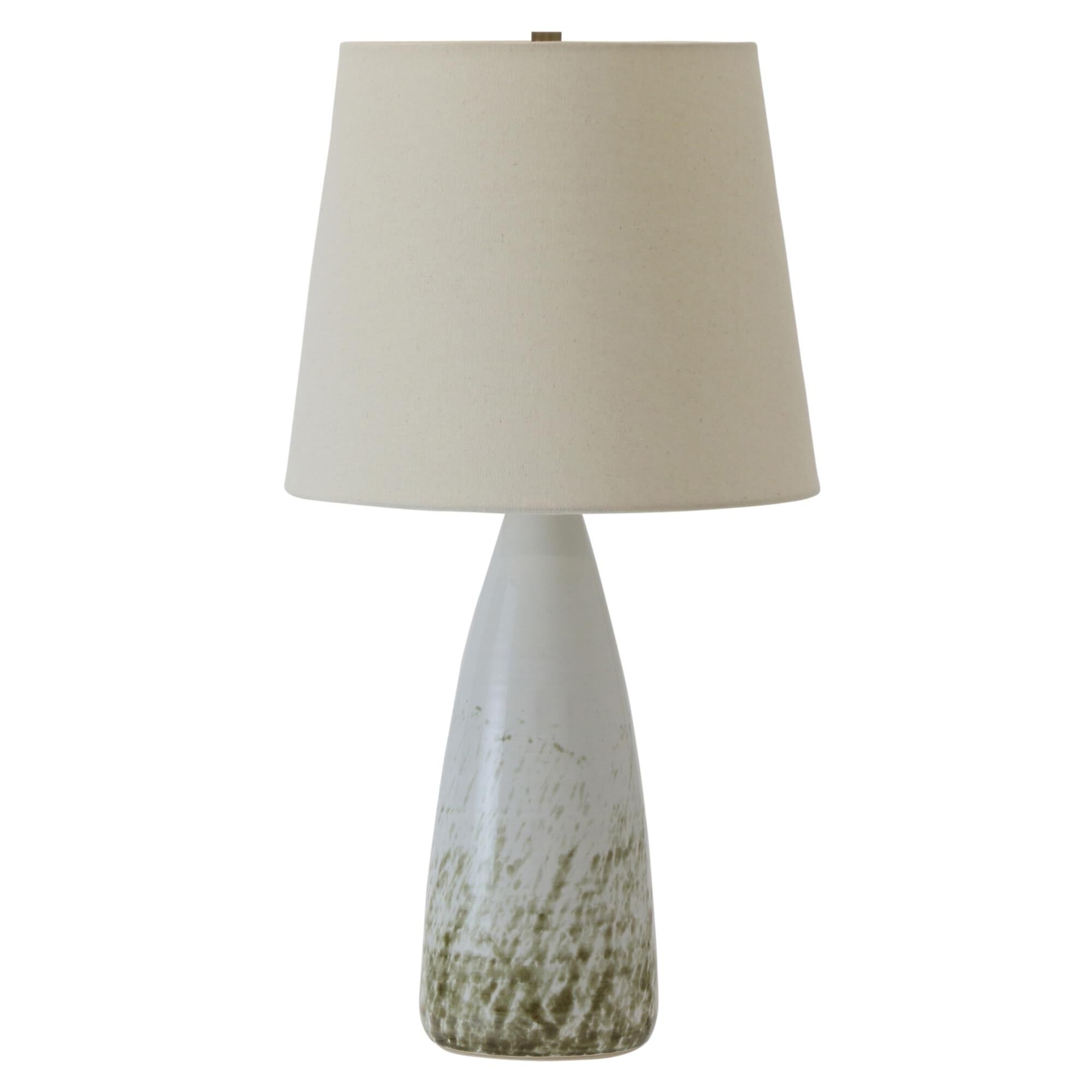 Shown in Decorated White Gloss finish and Linen Hardback shade