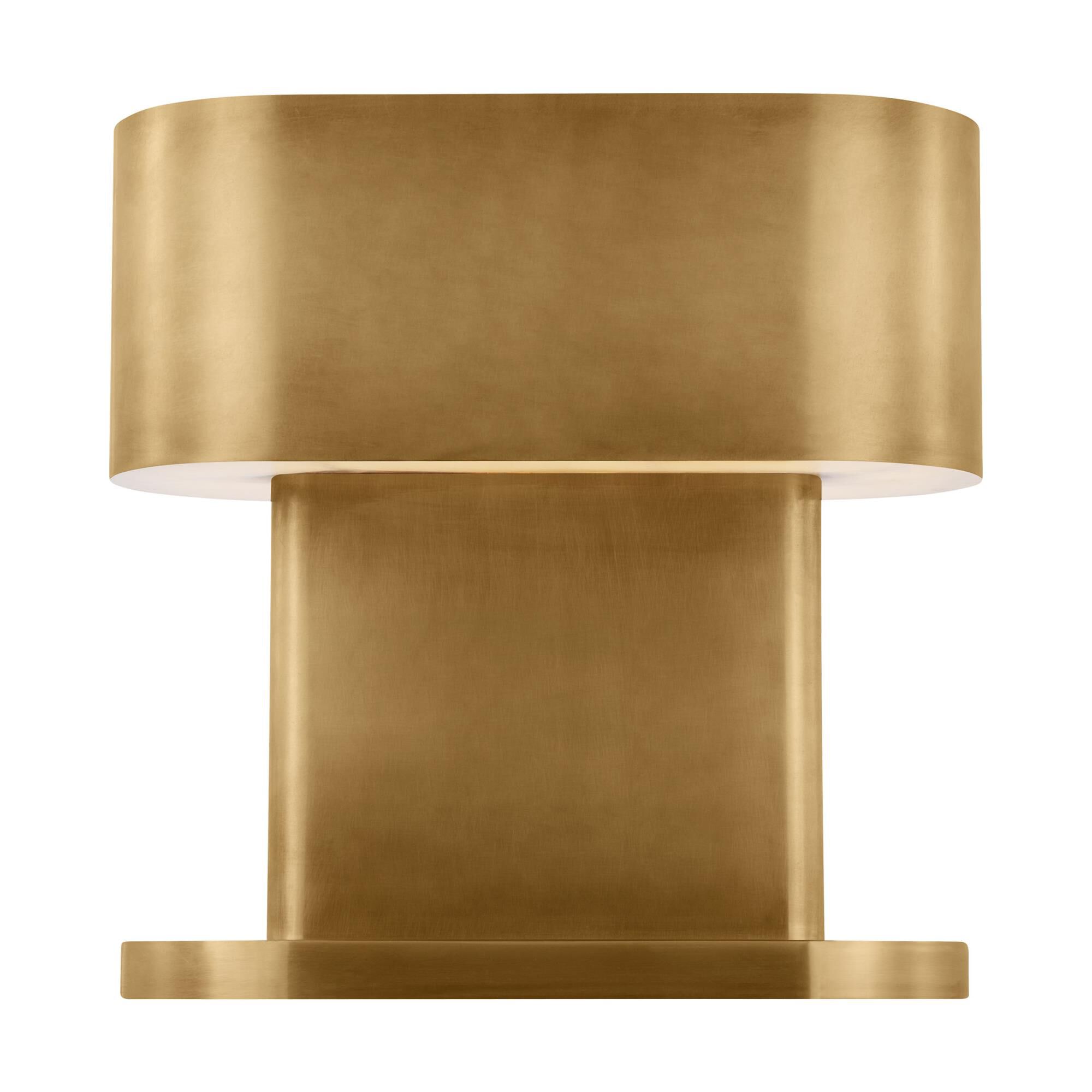 Shown in Natural Brass finish and Brass shade