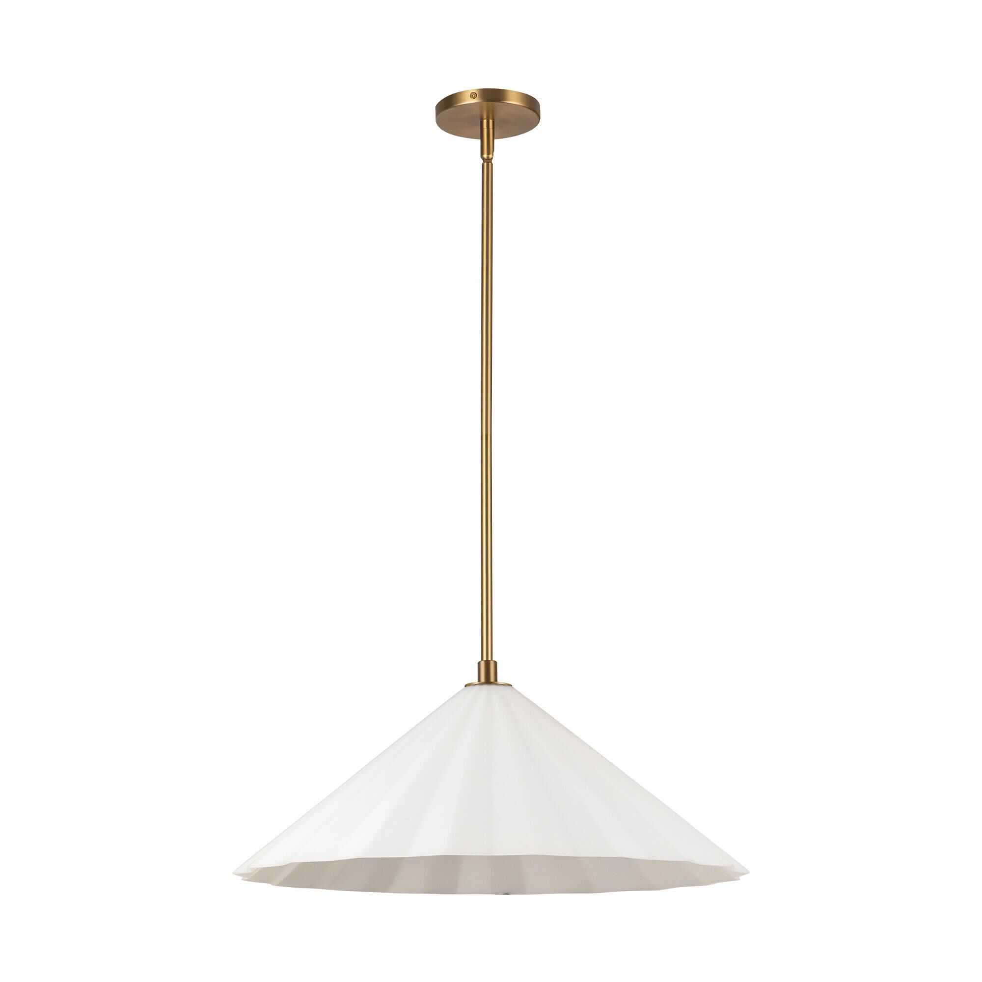 Shown in Aged Brass/Opal Glass|matte Black/Opal Glass finish and Opal glass and Opal Glass shade