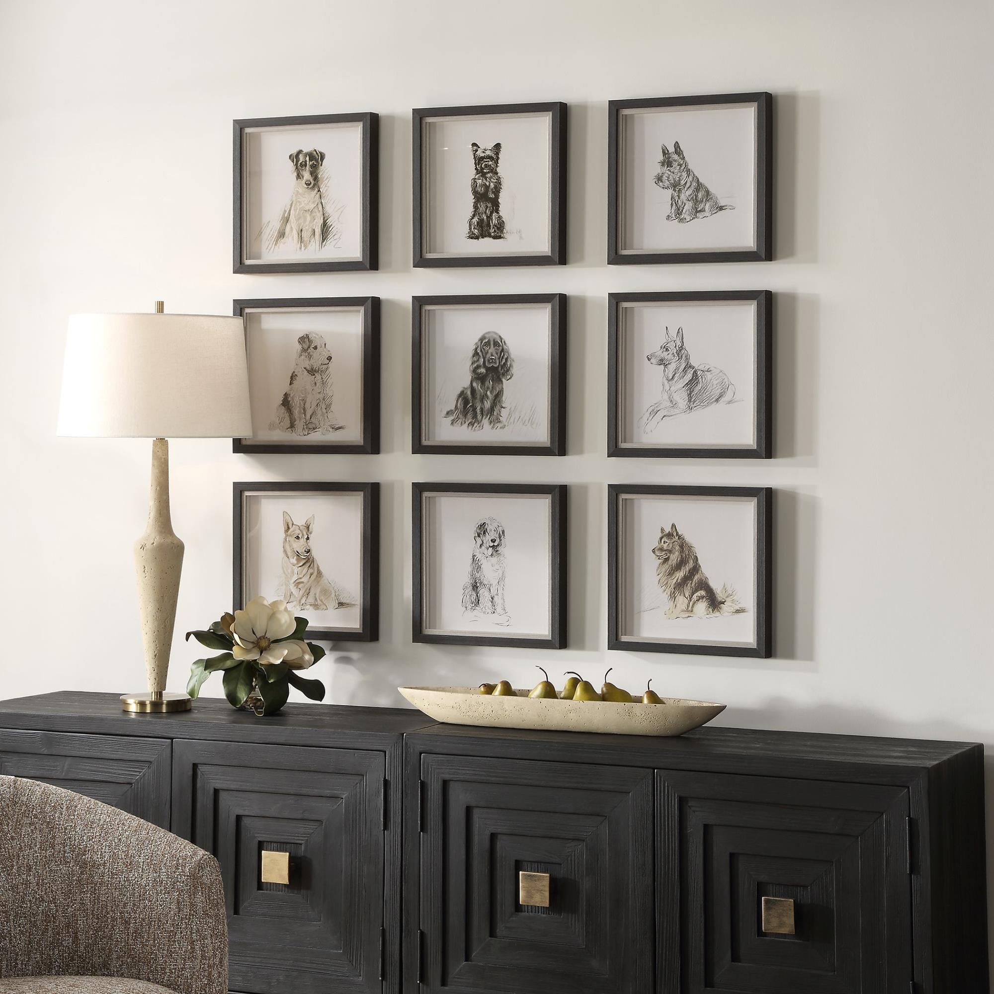 Shown in Black Wood Grain Frame With Silver Rabbet finish