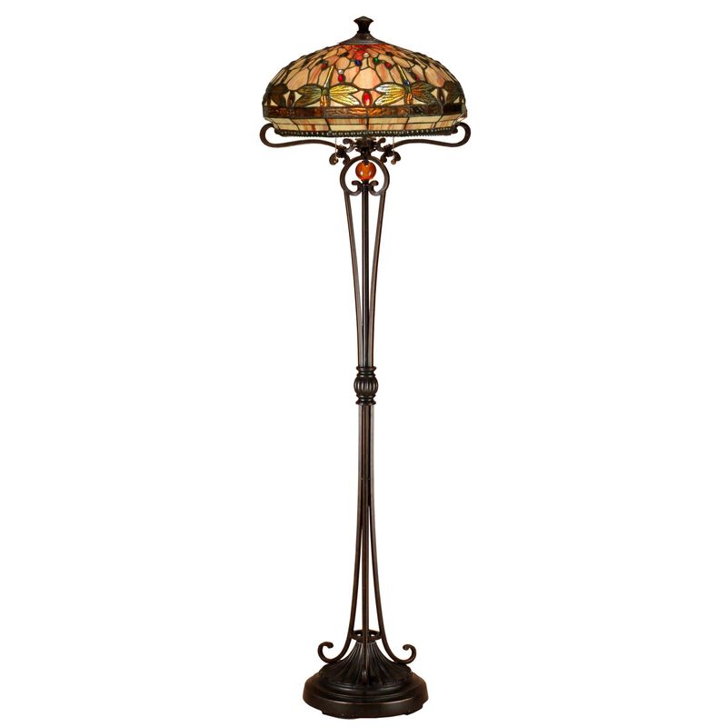 Briar Dragonfly 62 Inch Floor Lamp by Dale Tiffany