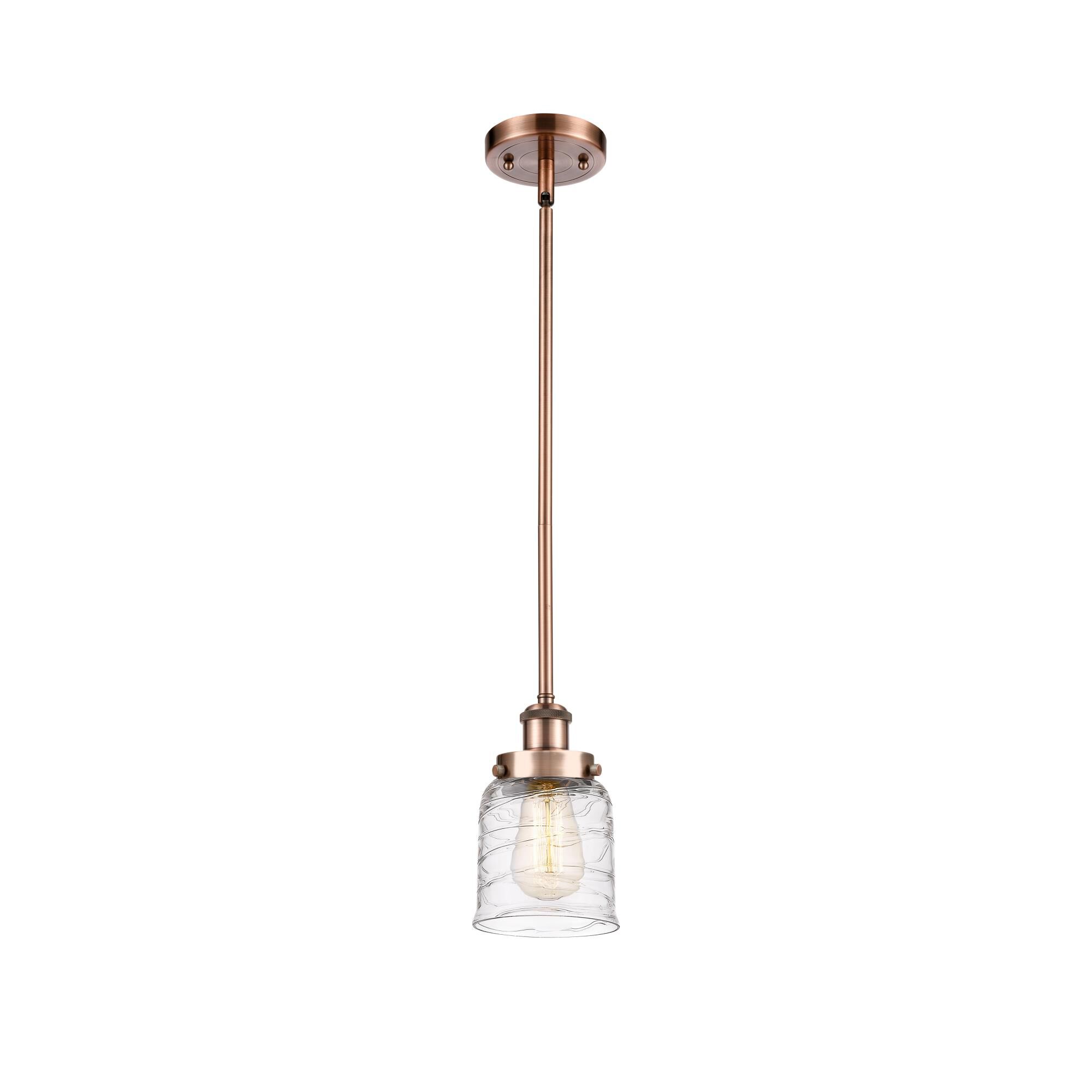 Shown in Antique Copper finish and Clear glass