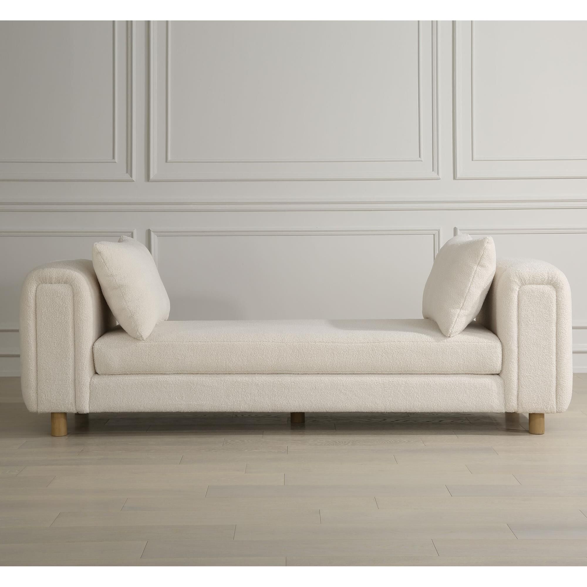 Shown in Exceptional Comfort With Dual Functionality As An Oversized Bench Or Even A Small Day Bed, Featuring finish