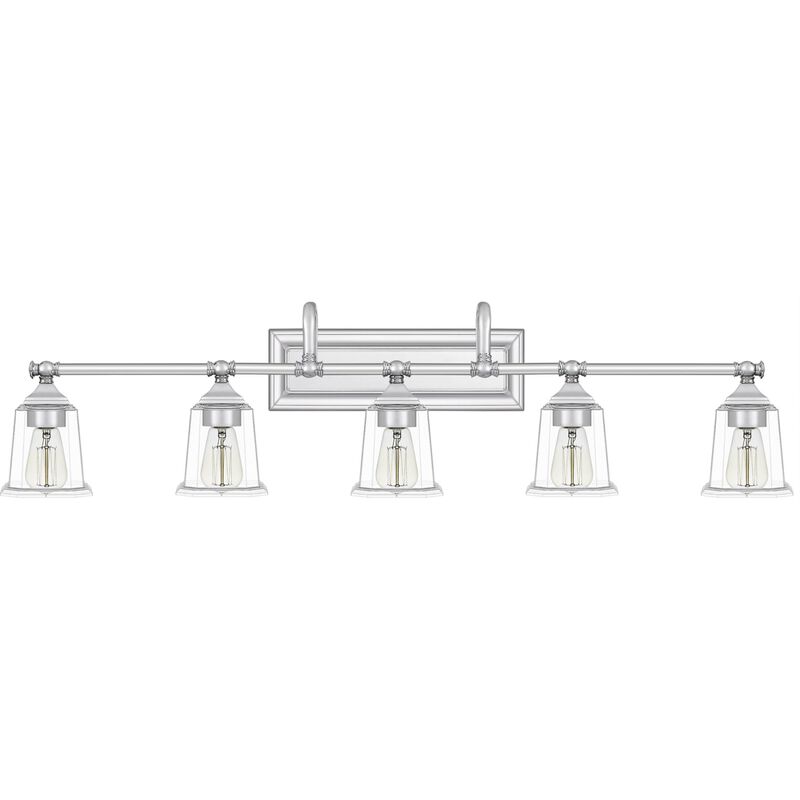 41 Inch 5 Light Bath Vanity Light by Quoizel