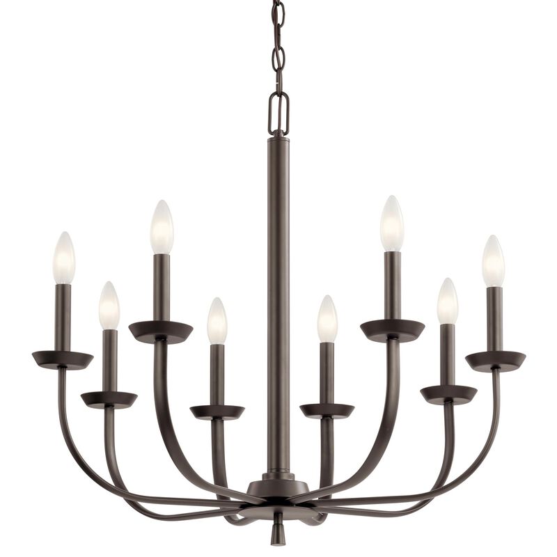 Kennewick 27 Inch 8 Light Chandelier by Kichler Lighting