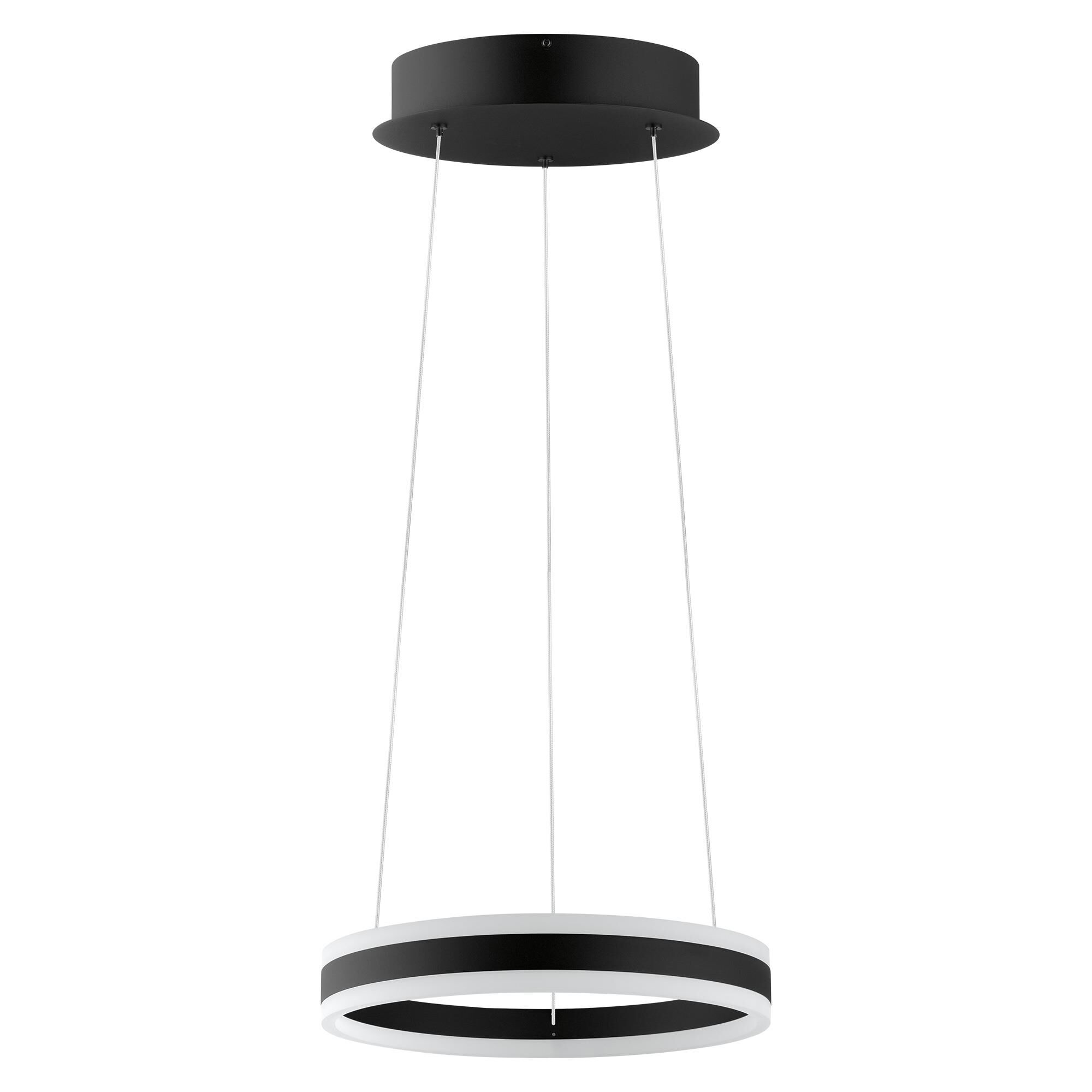 Shown in Black finish and White Acrylic shade and Cable-Rod Color: Transparent accent