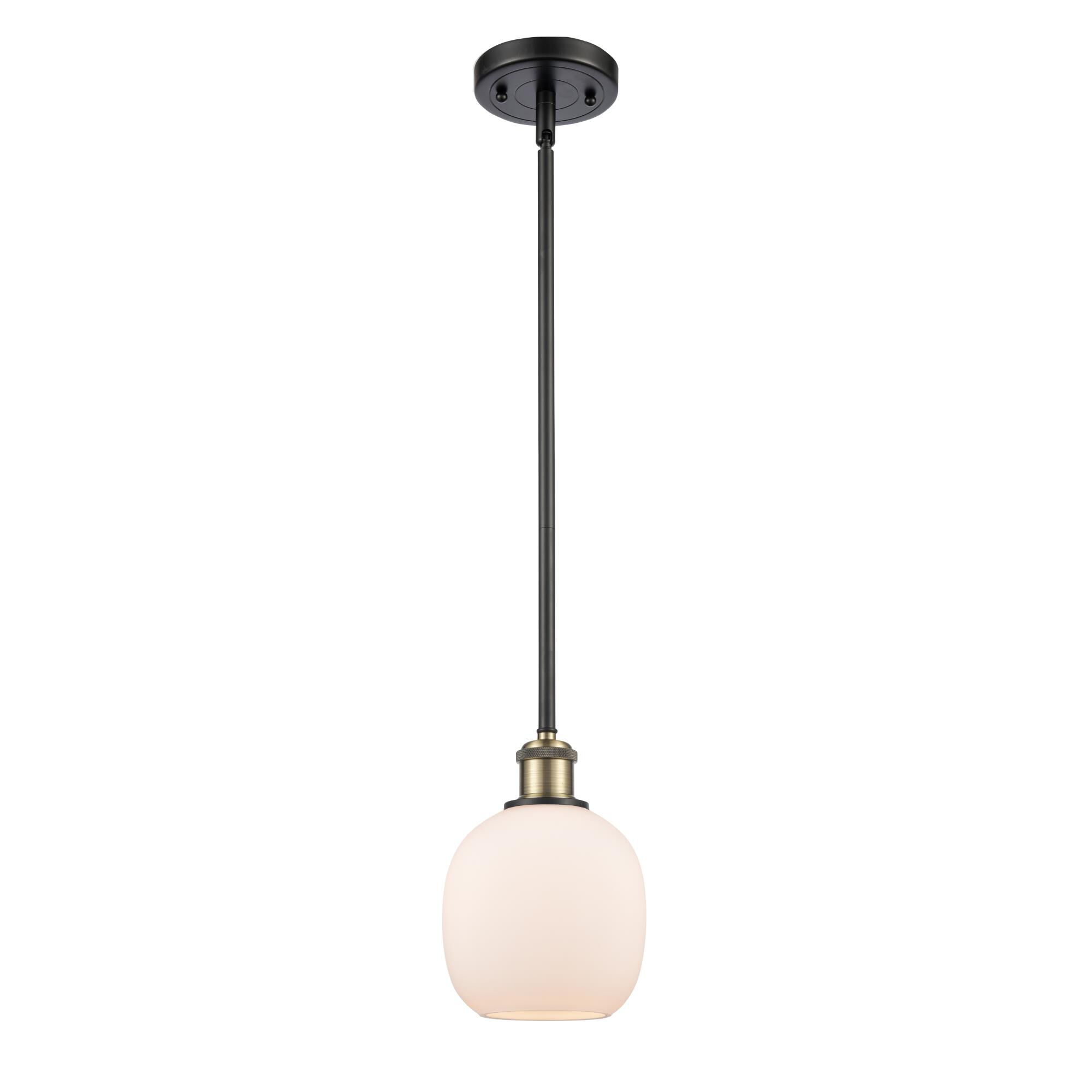 Shown in Black Antique Brass finish and Sphere glass and Glass shade