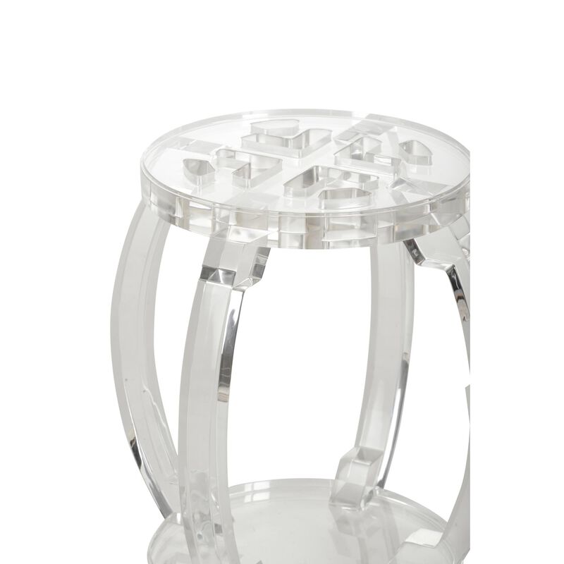 Lucite Garden Stool by Chelsea House