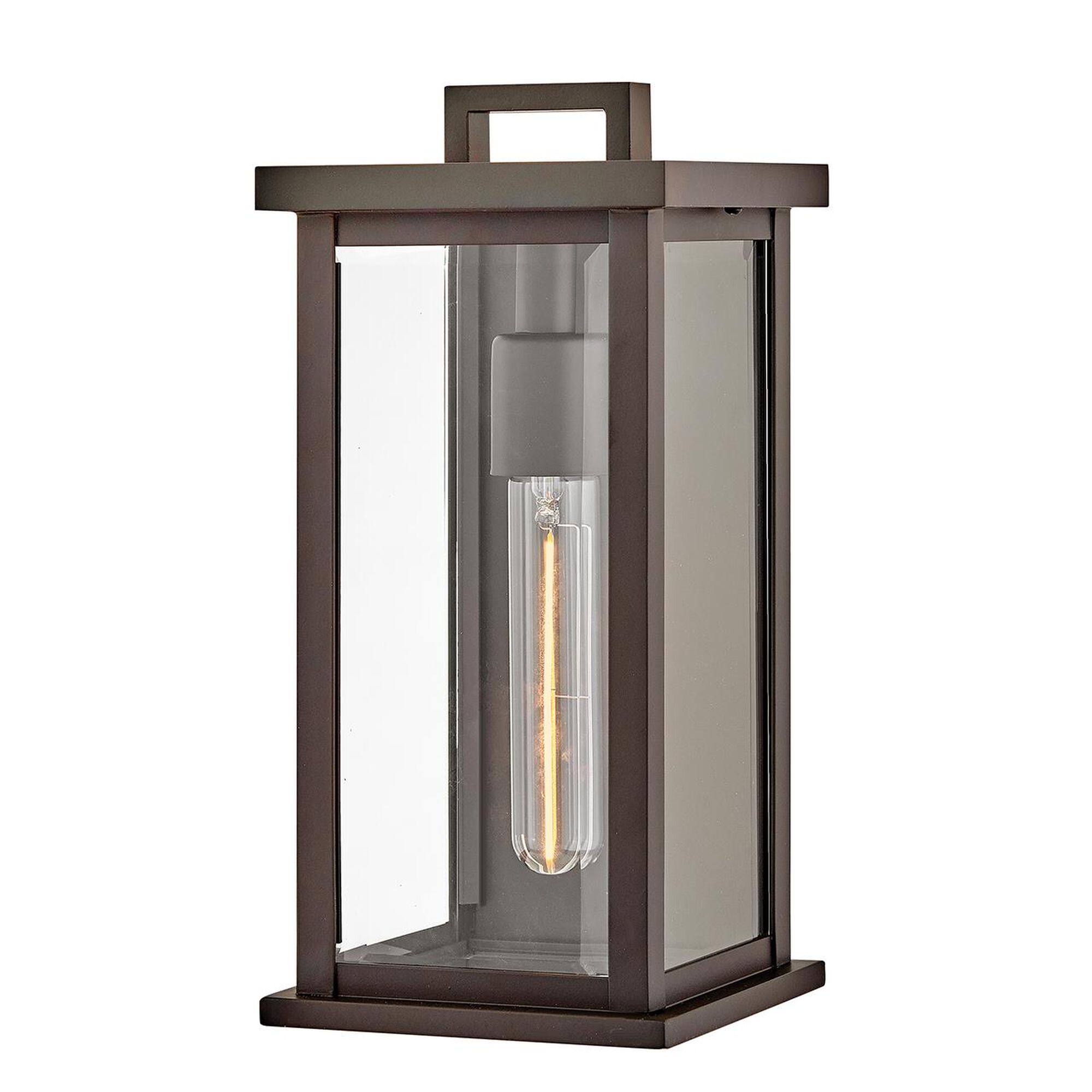 Shown in Oil Rubbed Bronze finish and Clear Beveled glass