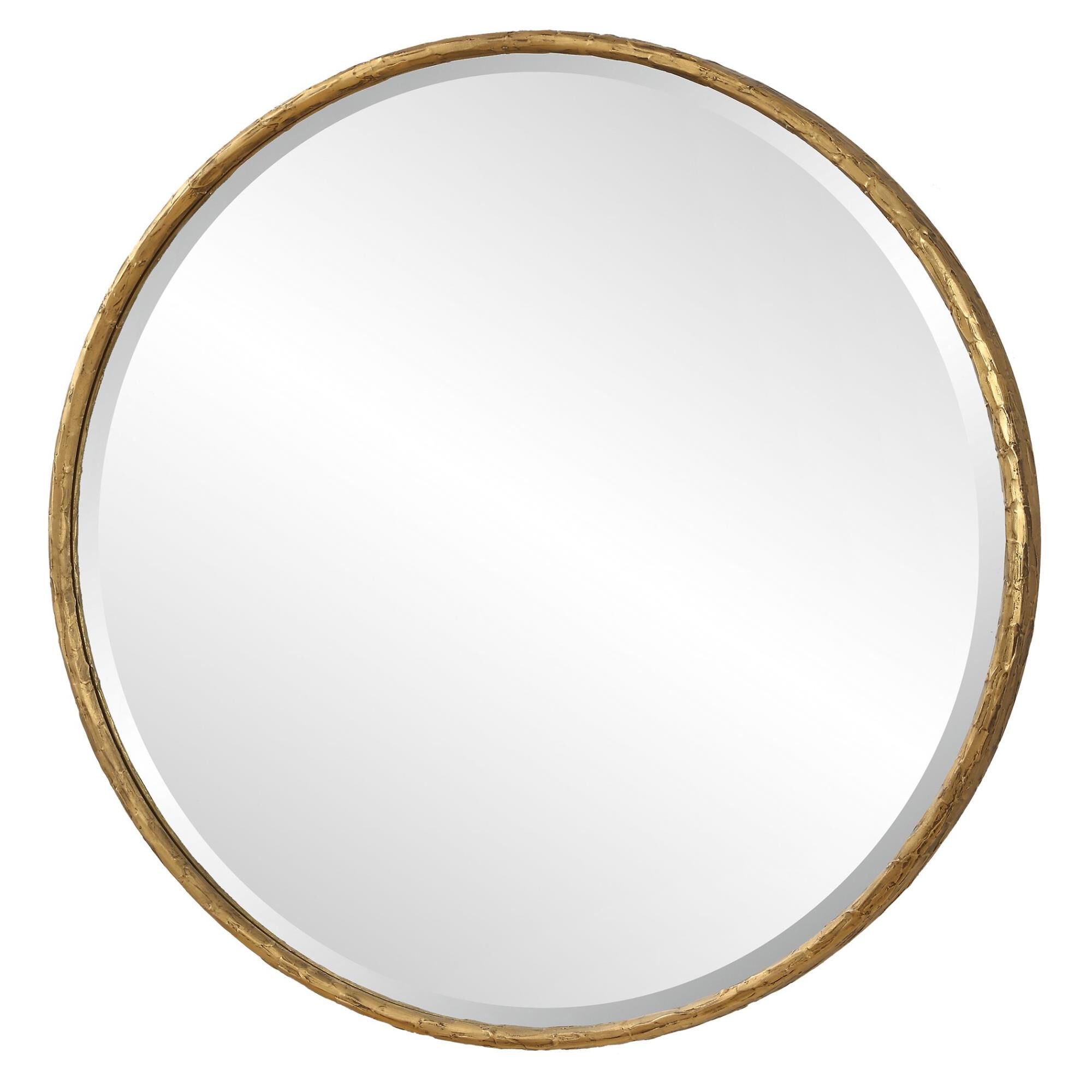 Shown in With Its Aged Gold Finish And Subtle Plaster Effect, The Sutton Round Mirror Is A Blend Of Timeless  finish