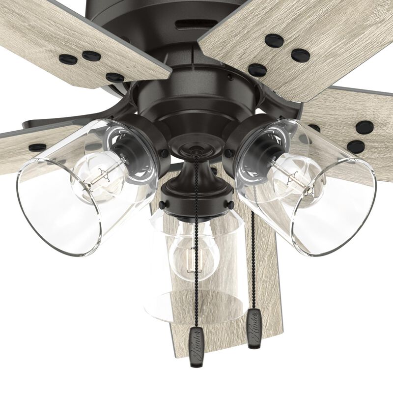 Sencillo 44 Inch Ceiling Fan with Light Kit by Hunter Fan