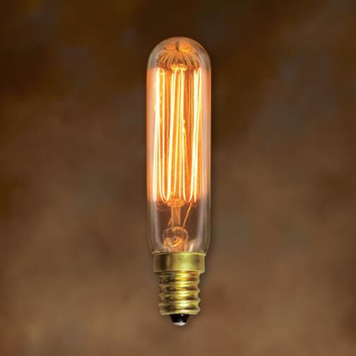 25 Watt 1900K T6 Vintage Light Bulb Capitol Lighting   Bulbrite NOS25T6 SQ E12 