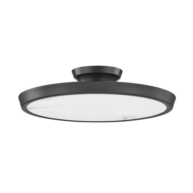 Draper 15.5 Inch Semi Flush Mount by Hudson Valley Lighting