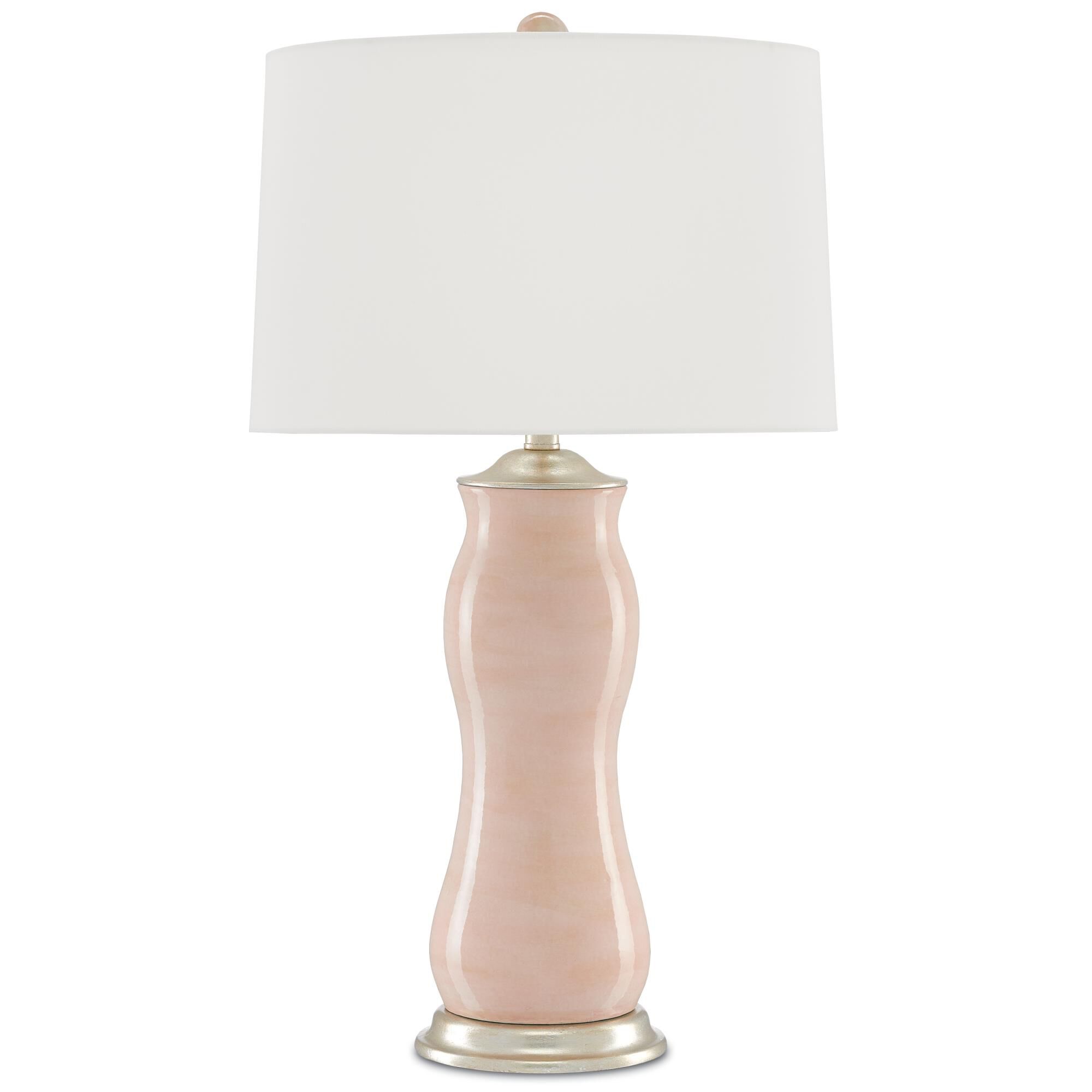 Shown in Blush/Silver Leaf finish and Included shade