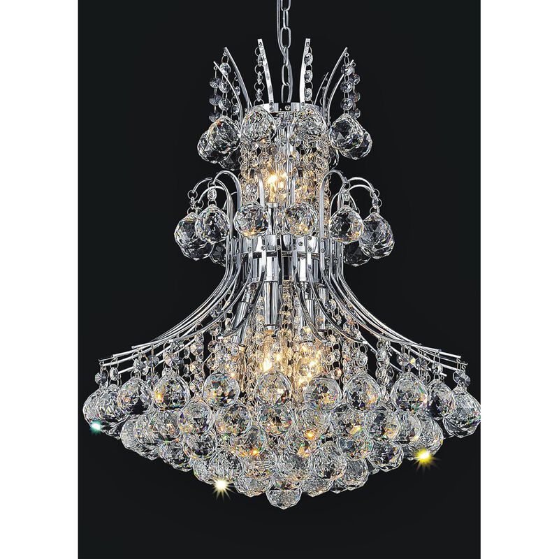 Princess 20 Inch 8 Light Mini Chandelier by CWI Lighting