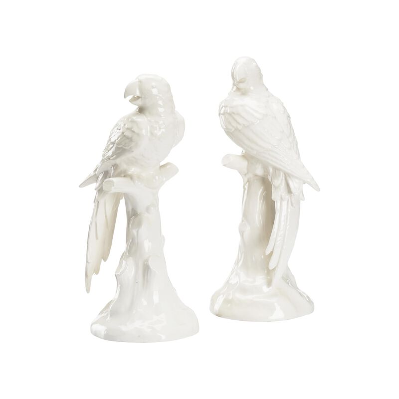 Large Parrots with Cherries Figurine by Chelsea House