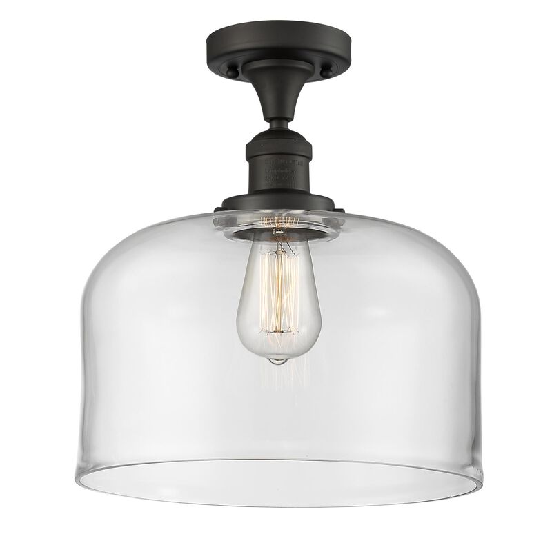 Bruno Marashlian Bell 12 Inch 1 Light Semi Flush Mount by Innovations Lighting