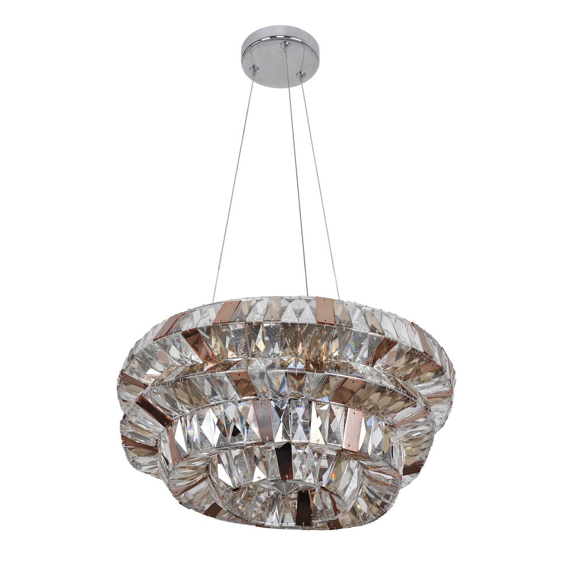 Shown in Chrome finish and Firenze Mixed crystal