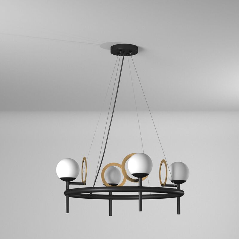 Halo 22 Inch 4 Light LED Mini Chandelier by Justice Design Group