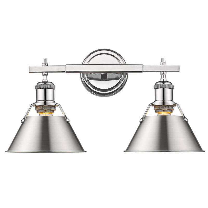 Orwell 18 Inch 2 Light Bath Vanity Light by Golden Lighting