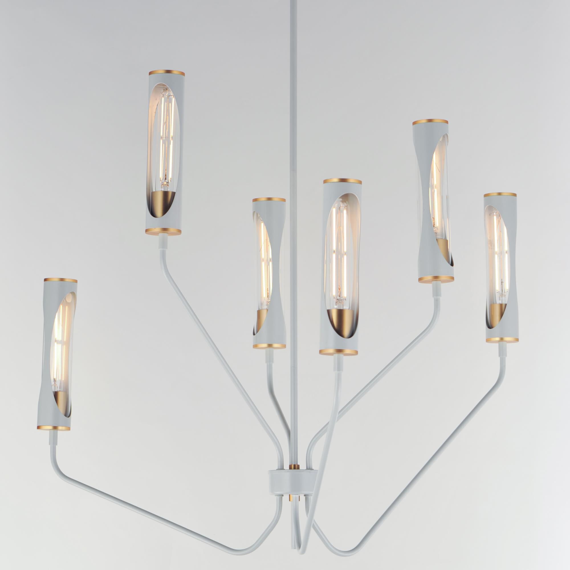 Shown in Light French Gray / Natural Aged Brass finish and Clear glass and Glass shade