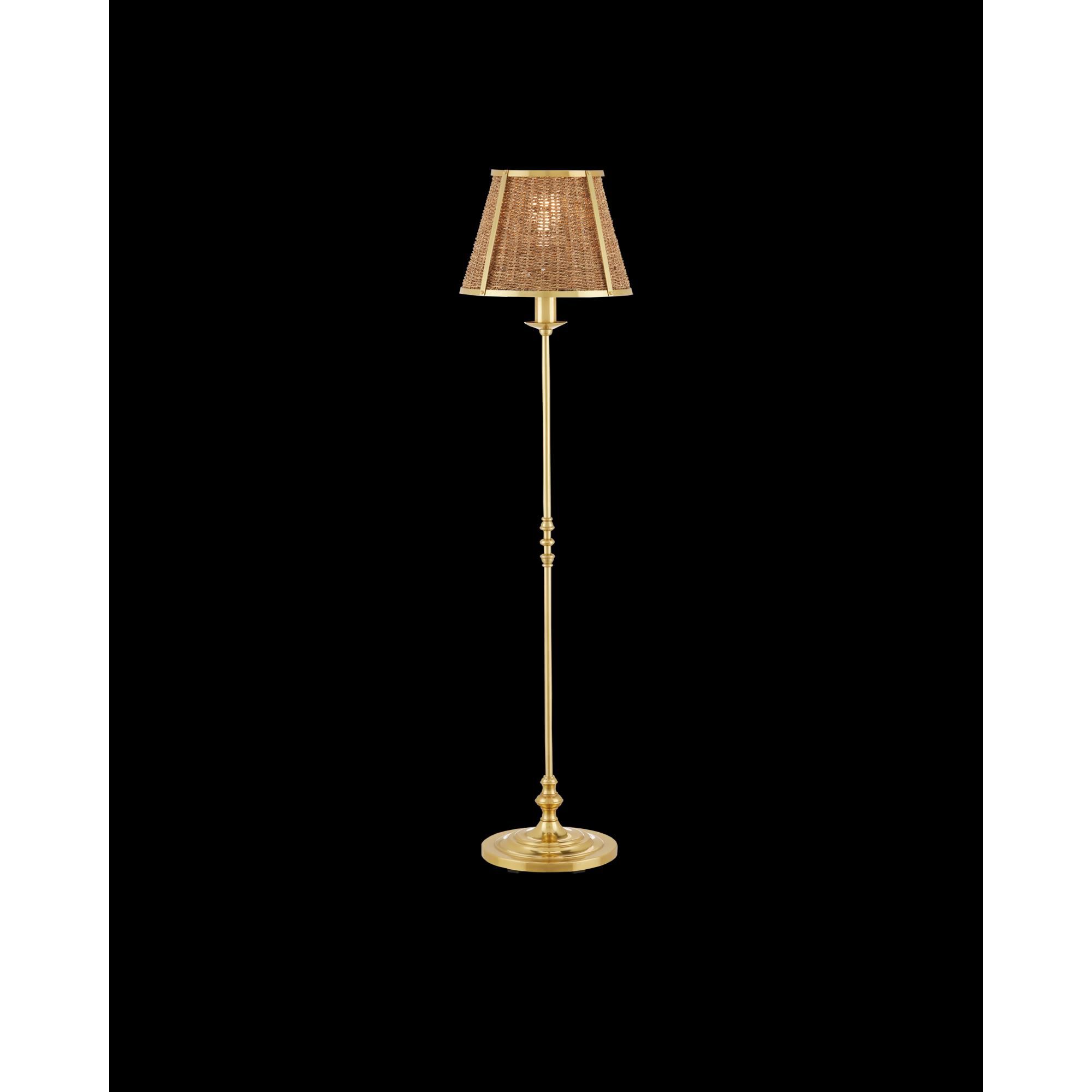 Shown in Polished Brass and Natural finish and Natural Seagrass shade