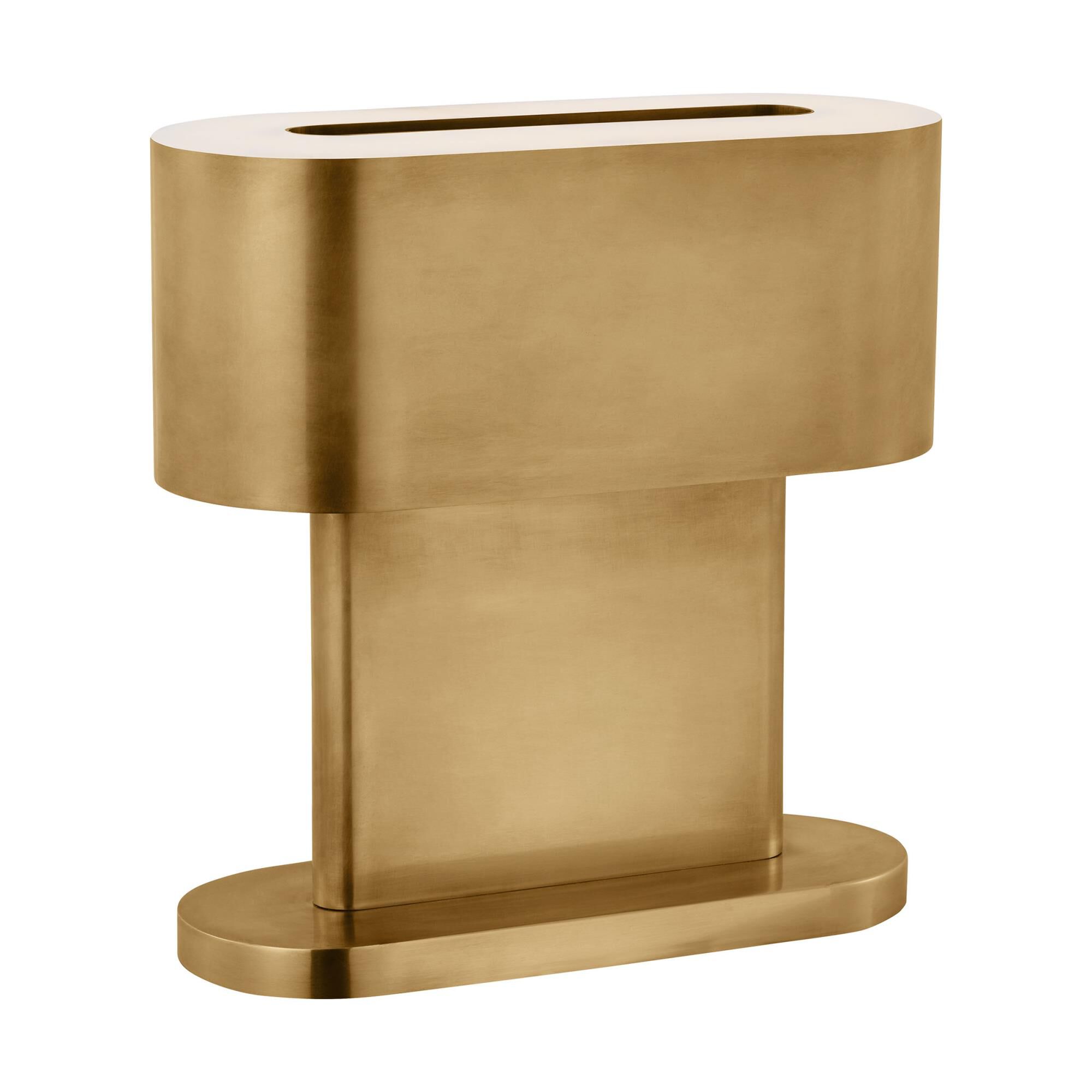 Shown in Natural Brass finish and Brass shade