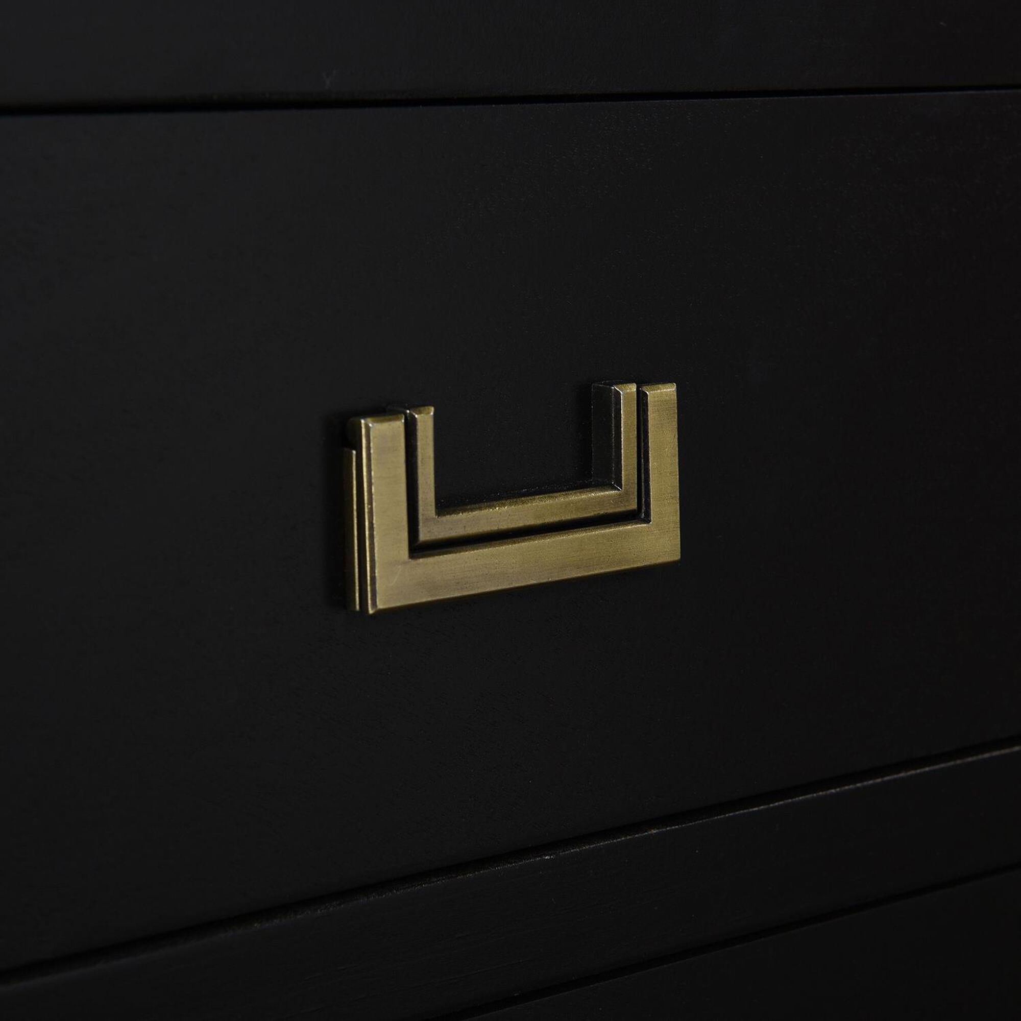 Shown in Black, Antique Gold finish