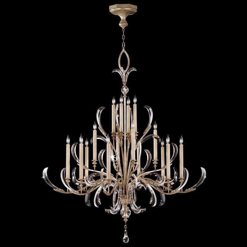 Beveled Arcs 58 Inch 16 Light Chandelier by Fine Art Lamps