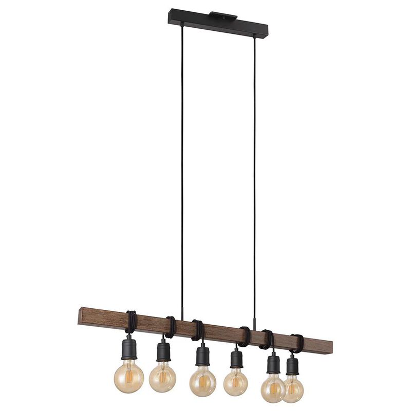 Eglo Violon 39 Inch 6 Light Linear Suspension Light by Eglo Lighting