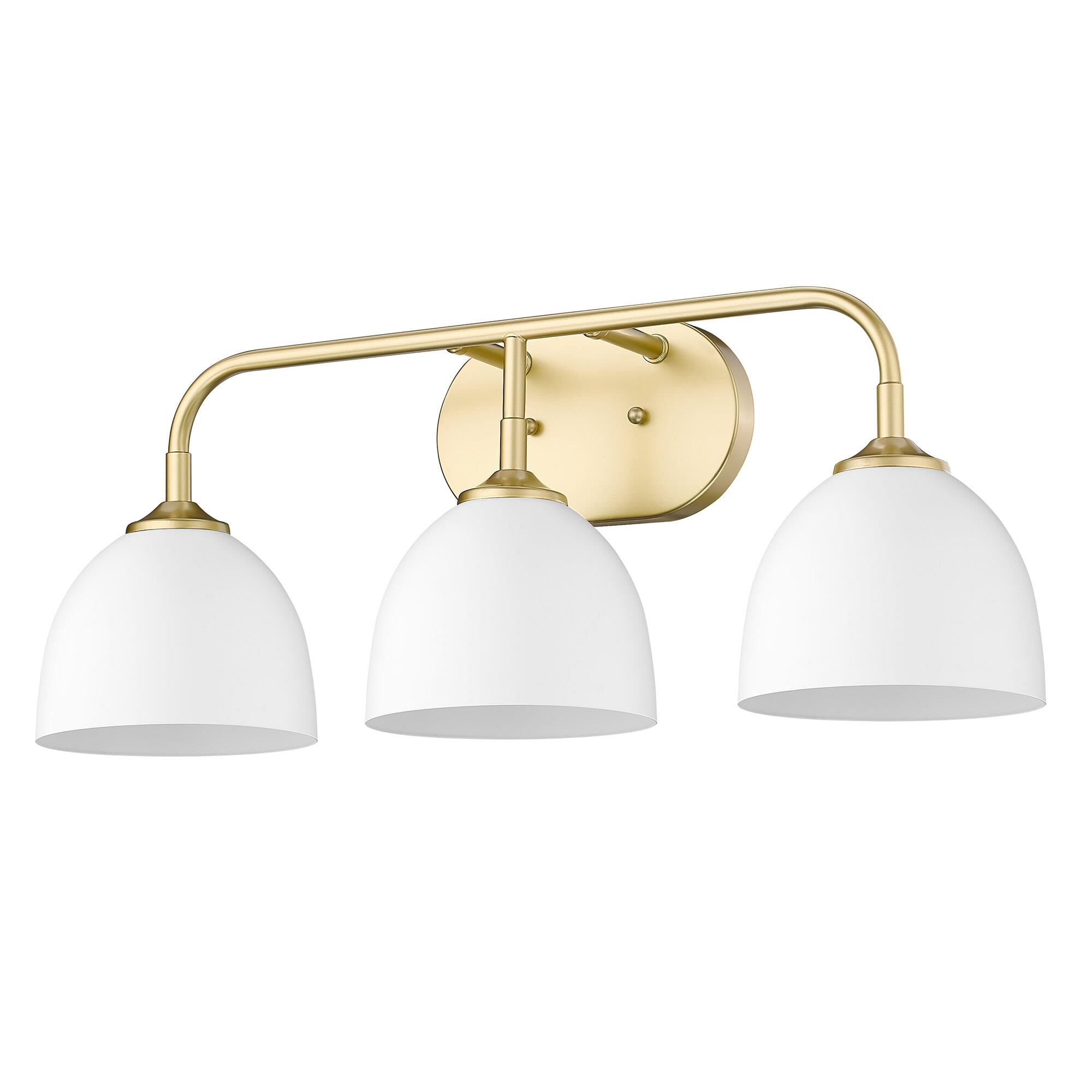 Shown in Olympic Gold finish and Matte White shade