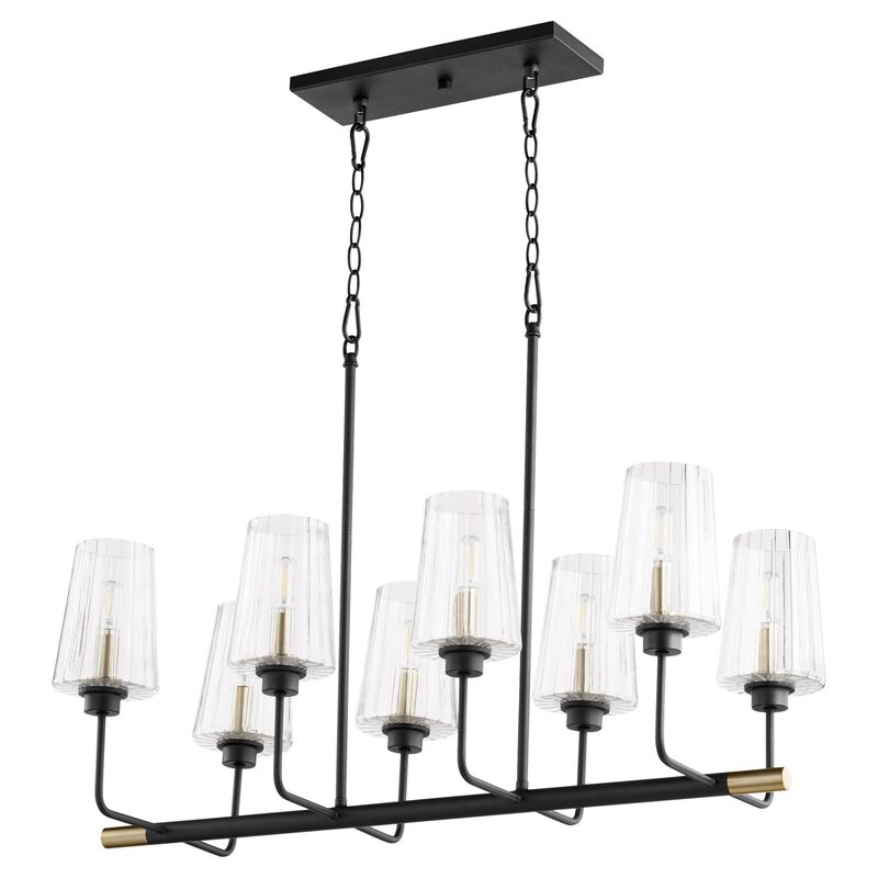 Dalia 33 Inch 8 Light Linear Suspension Light by Quorum International