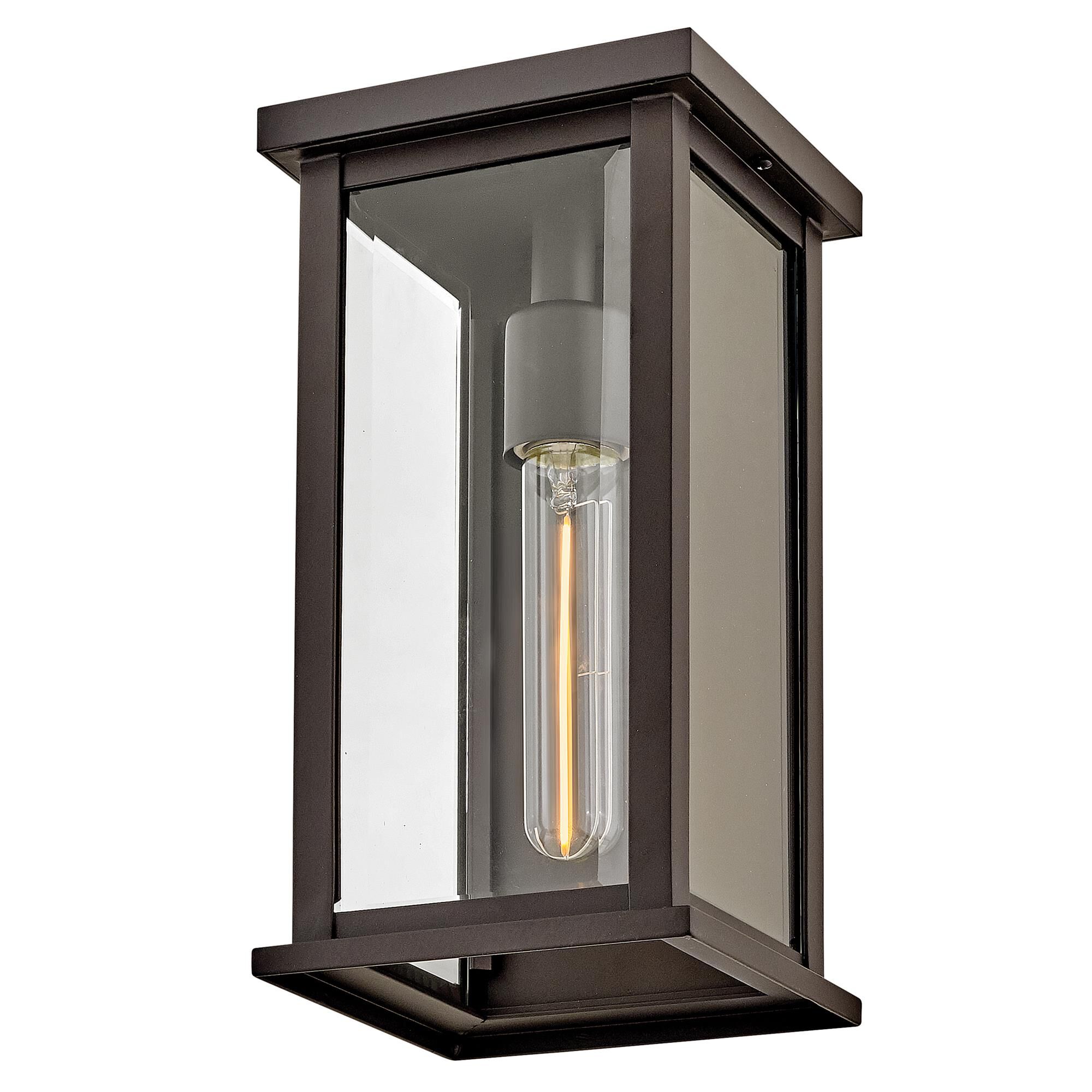 Shown in Oil Rubbed Bronze finish and Clear Beveled glass