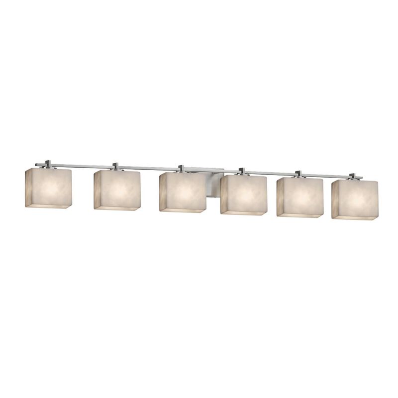 Clouds 55 Inch 6 Light Bath Vanity Light by Justice Design Group