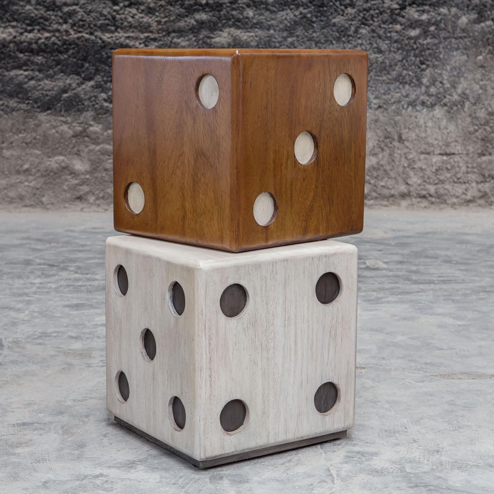 Shown in This Asymmetrical Stacked Dice Accent Adds A Playful Touch To Your Game Room Decor. Each Layer Is Co finish