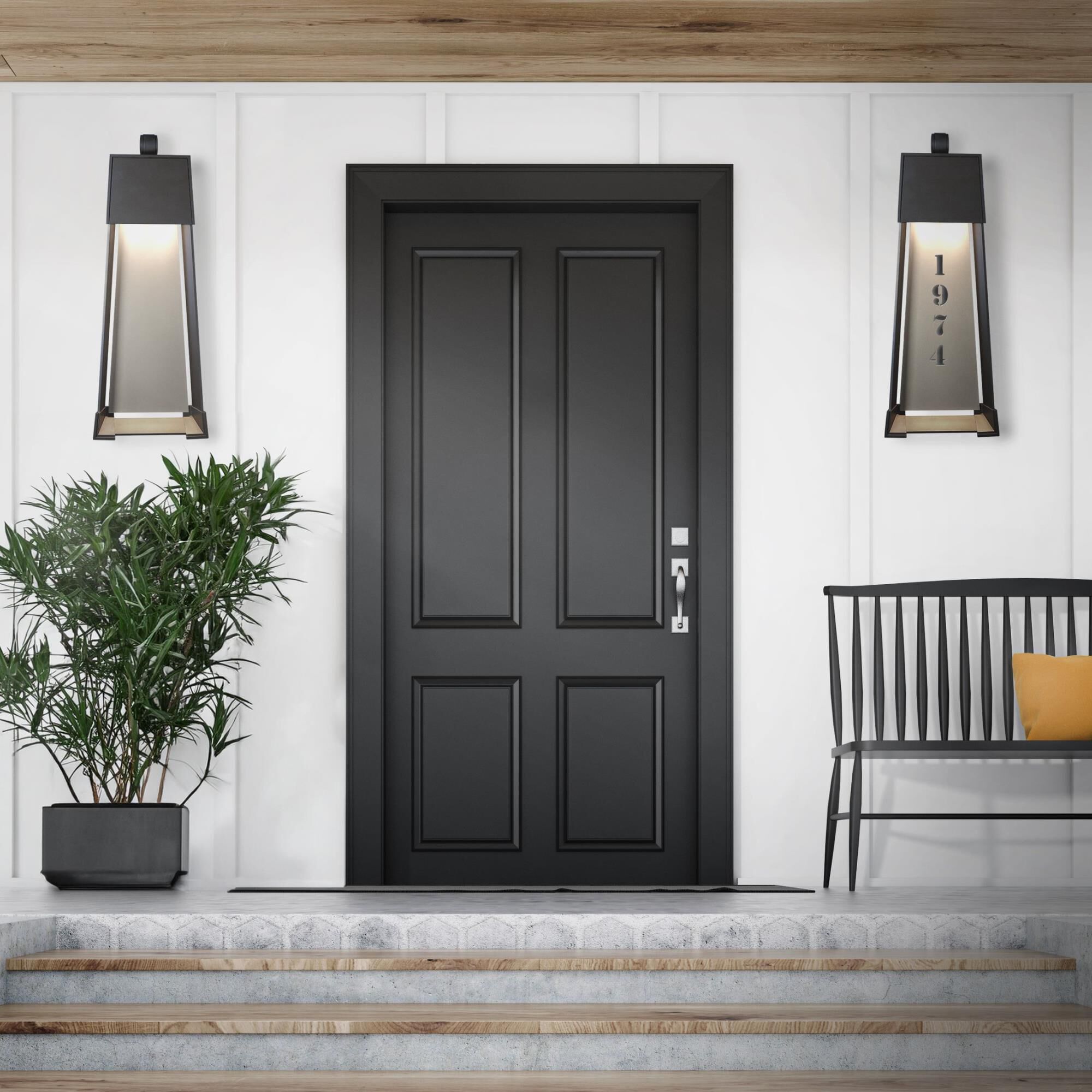 Shown in Coastal Black finish and Coastal Burnished Steel accent