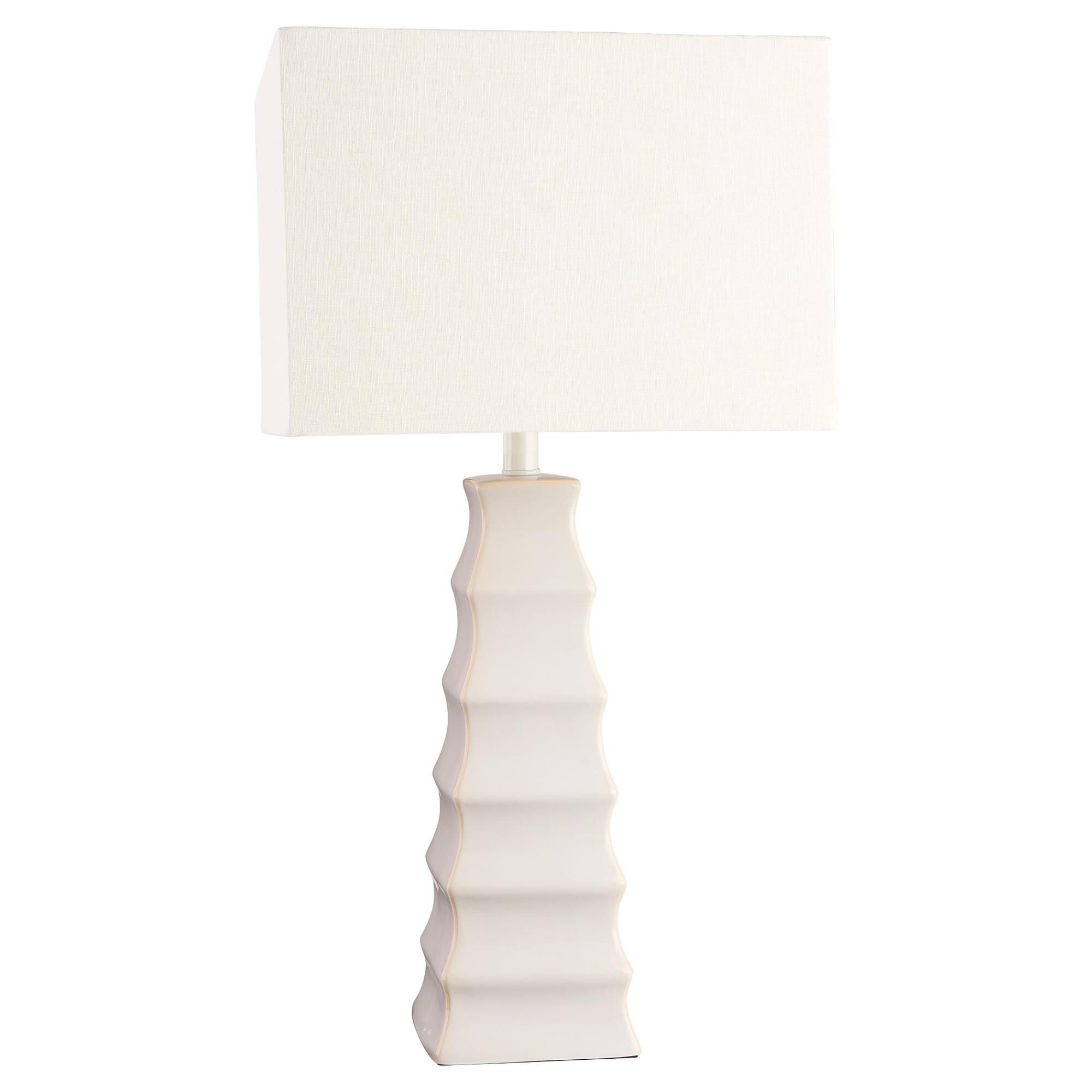 Shown in White finish and White shade