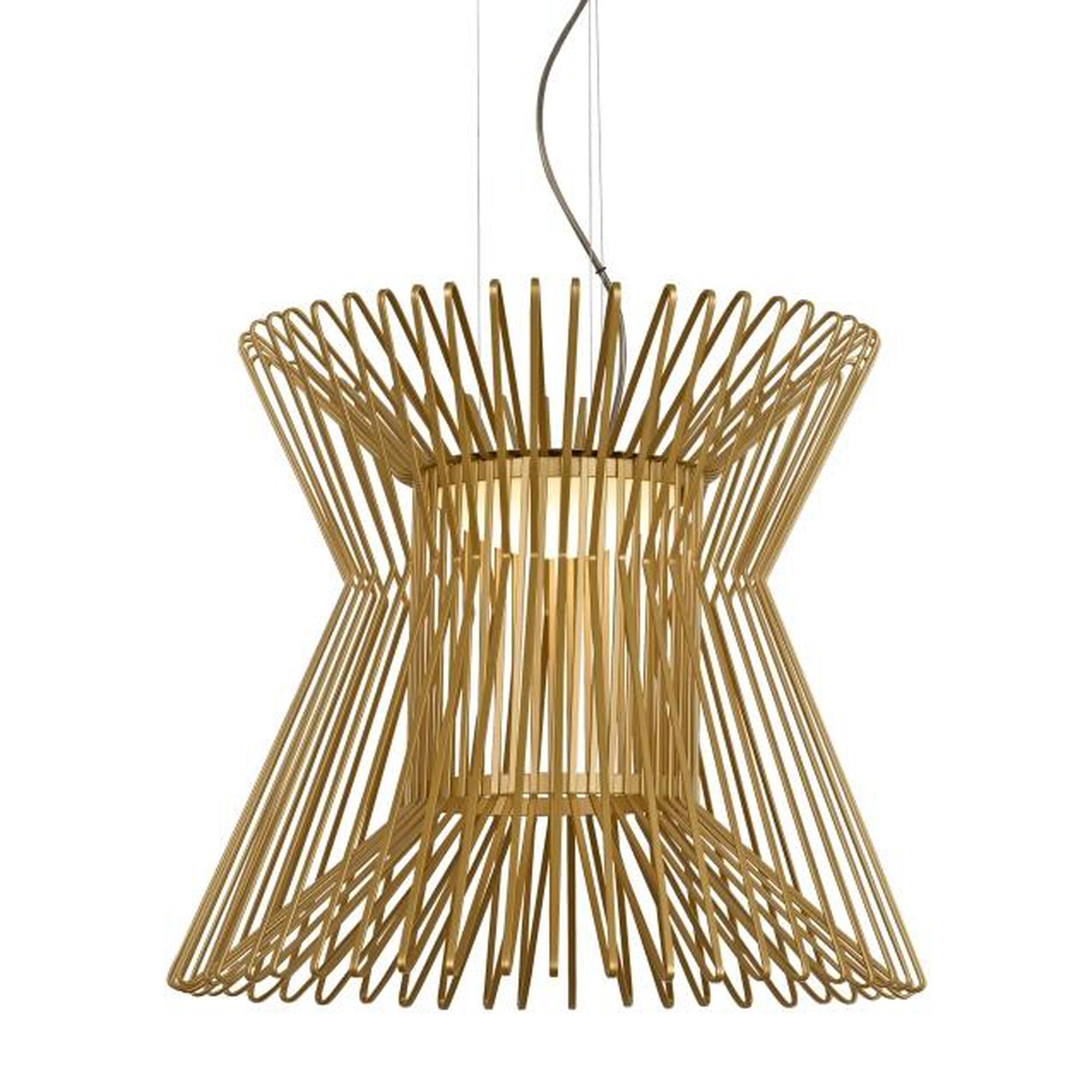 Shown in Satin Gold finish and Metal shade