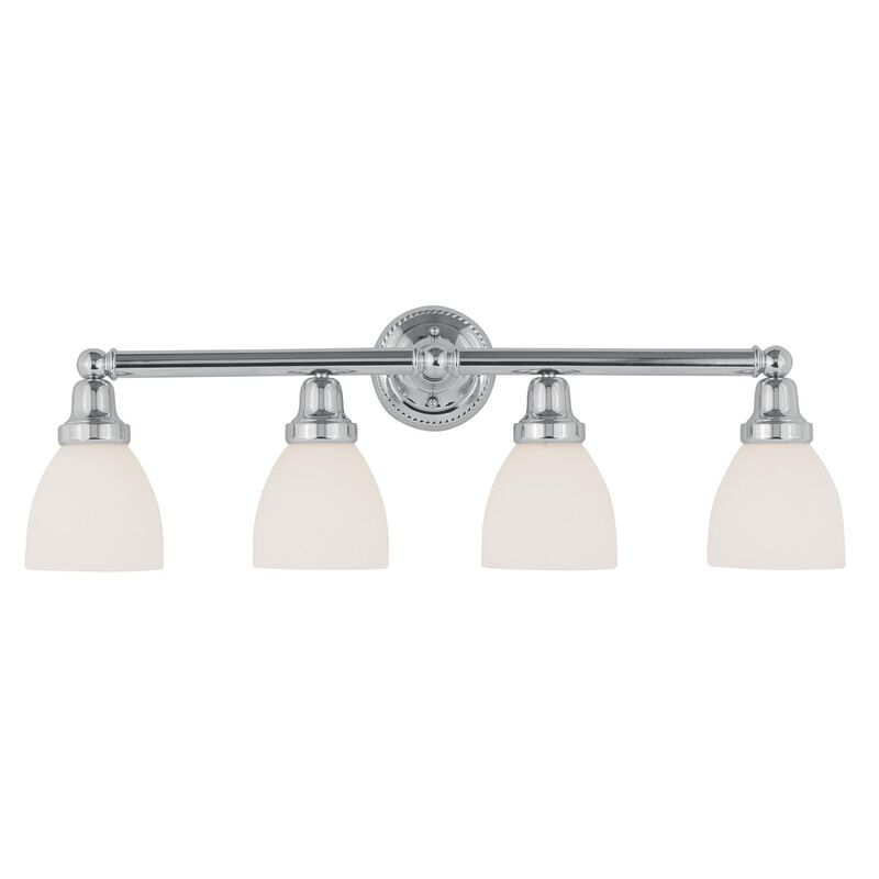 Classic 30 Inch 4 Light Bath Vanity Light by Livex Lighting