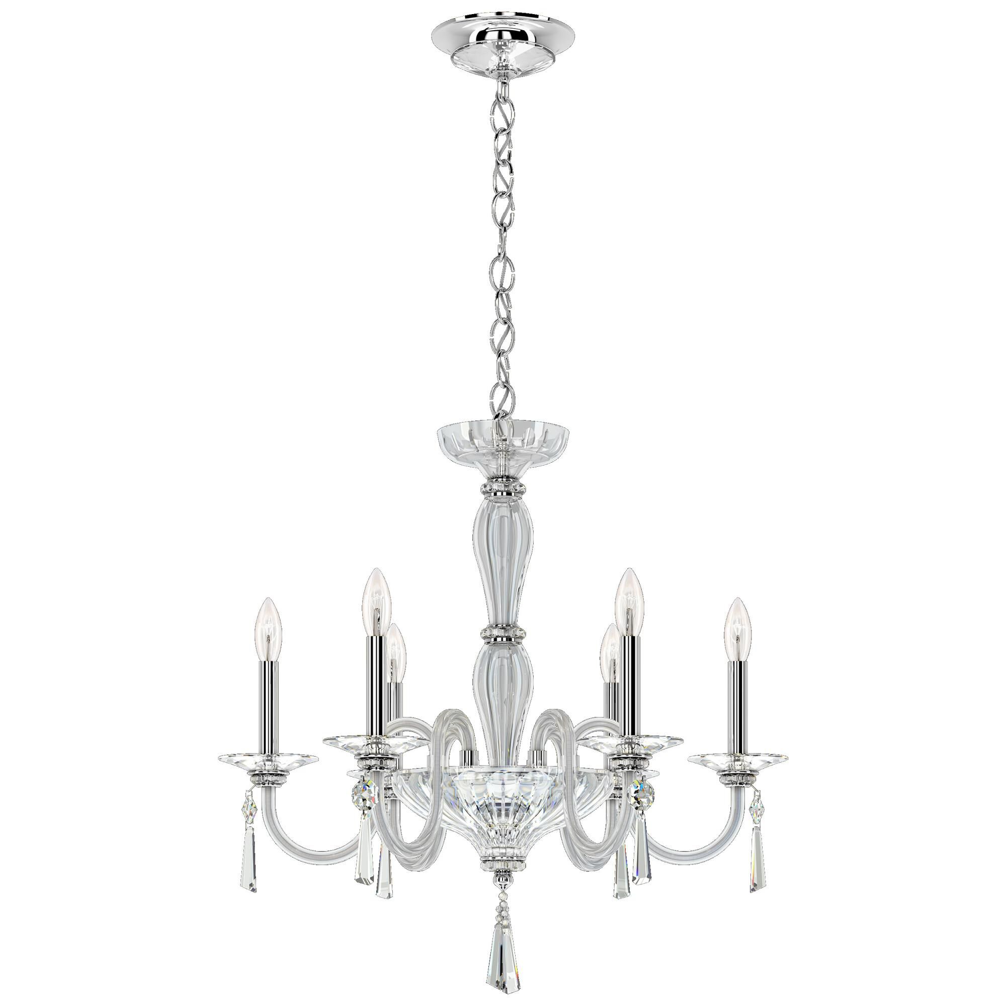 Shown in Polished Silver finish and Clear Heritage crystal