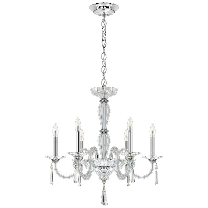 Savannah 24 Inch 6 Light Chandelier by Schonbek