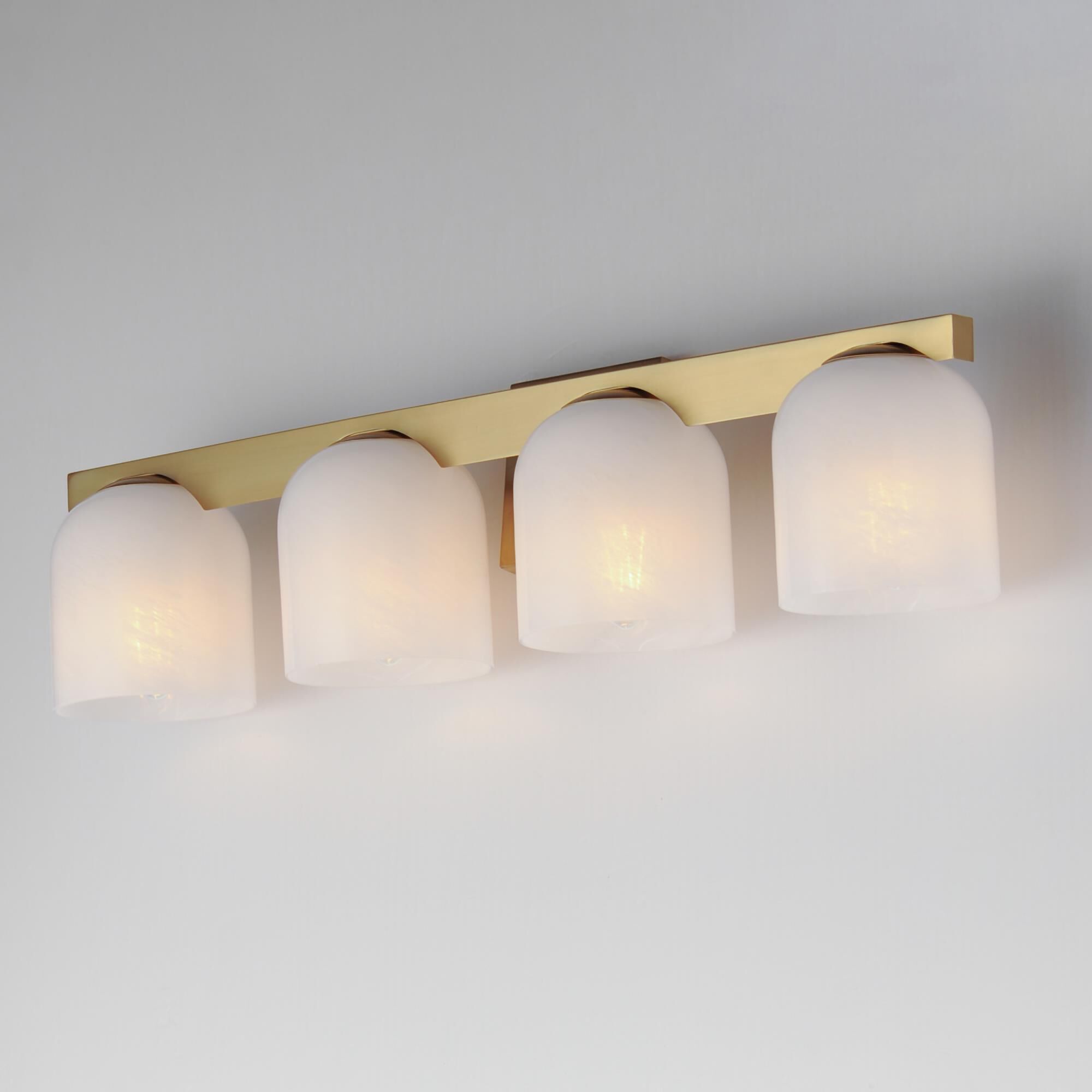 Shown in Natural Aged Brass finish and Marble glass and Glass shade