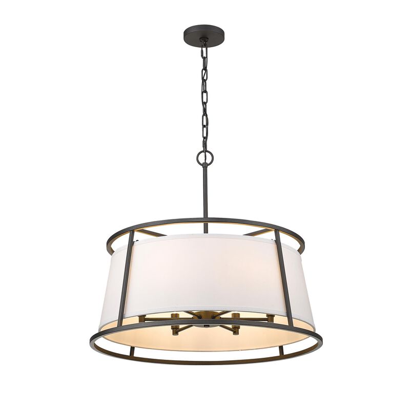 Lenyx Pendant 26 Inch 6 Light Chandelier by Z-Lite