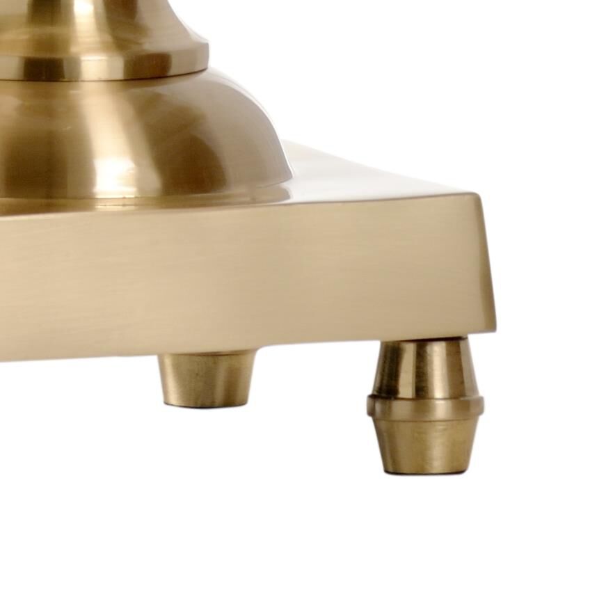 Shown in Brass finish and Ivory shade