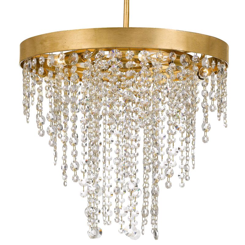 Winham 20 Inch 5 Light Mini Chandelier by Crystorama