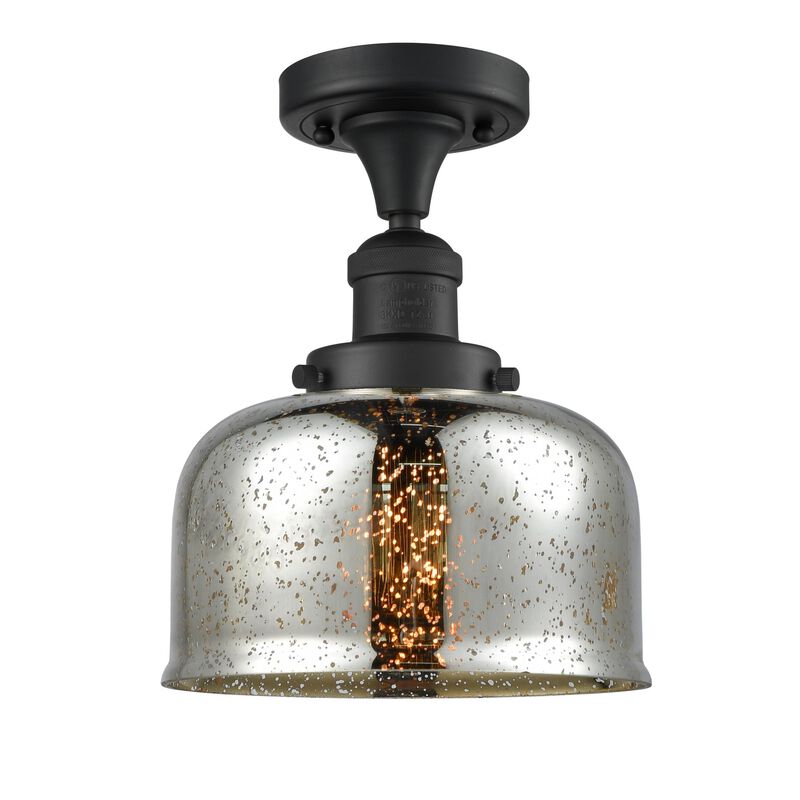 Bruno Marashlian Large Bell 8 Inch 1 Light LED Semi Flush Mount by Innovations Lighting