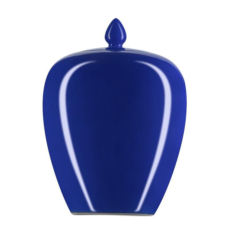 Ocean Blue Ginger Vase-Urn by Currey and Company