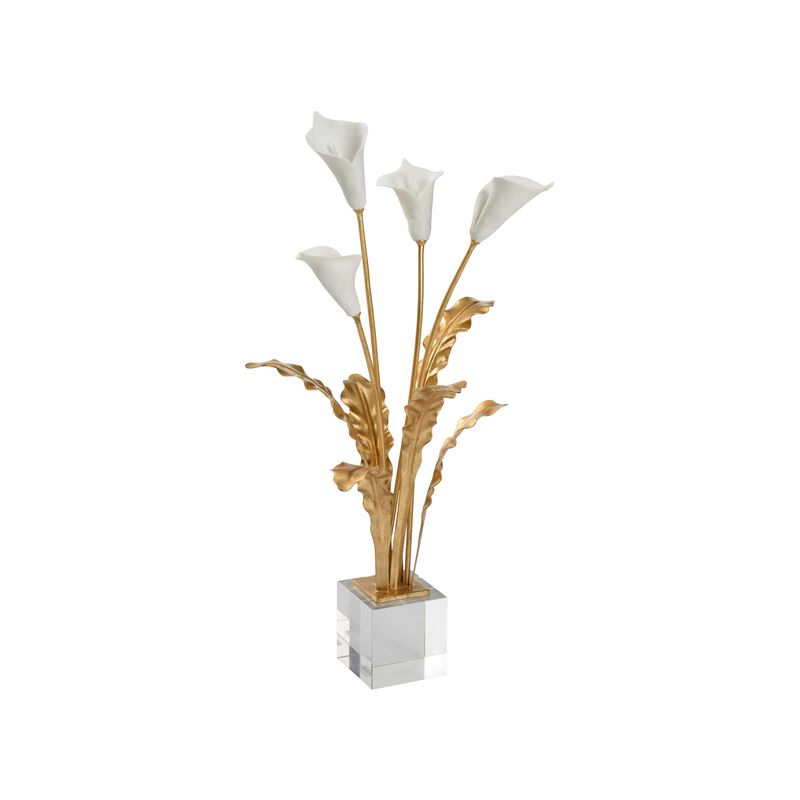 Bill Cain Calla Lily Bouquet On Stand Sculpture by Chelsea House