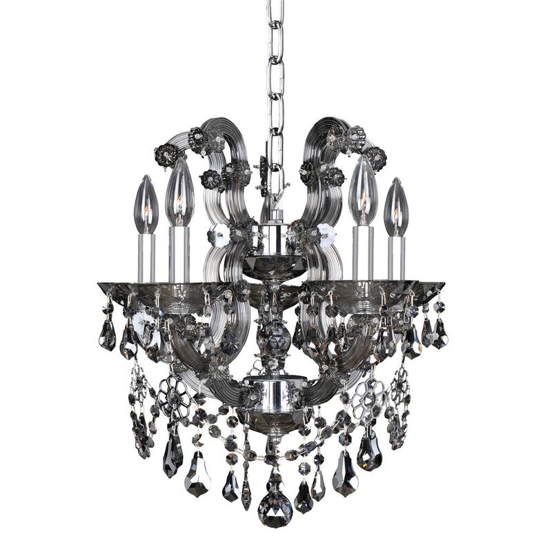 Brahms 16 Inch 5 Light Mini Chandelier by Allegri