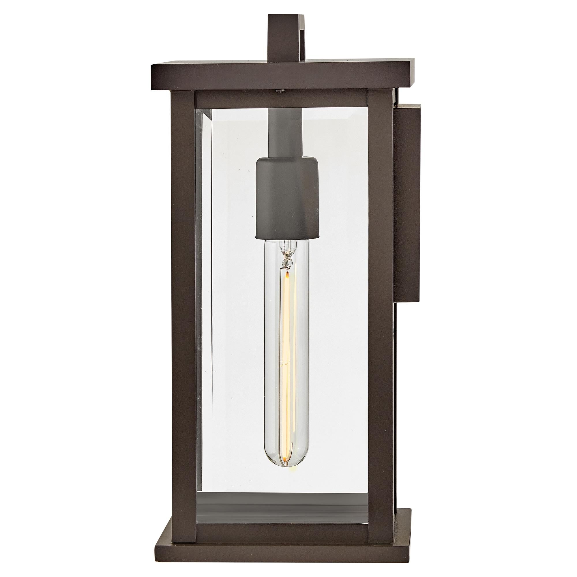 Shown in Oil Rubbed Bronze finish and Clear Beveled glass